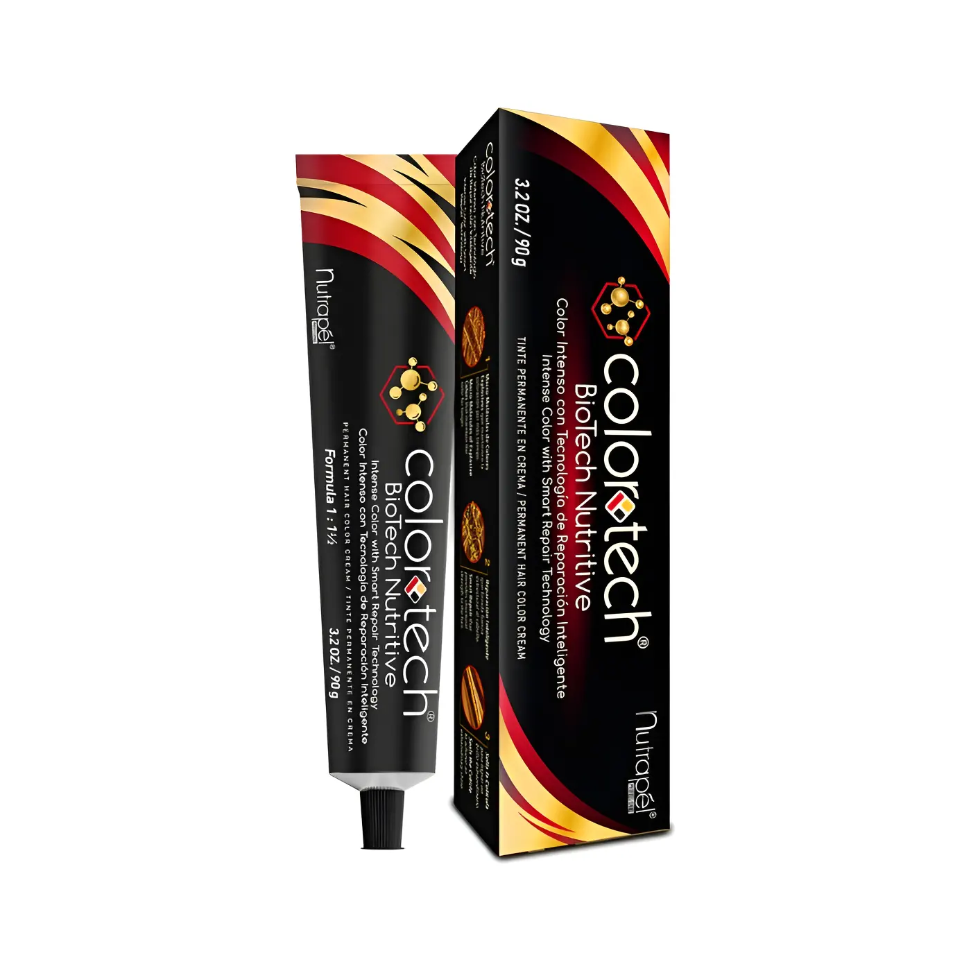 Nutrapel ColorTech Biotech Nutritive Tinte Permanente caja y tubo
