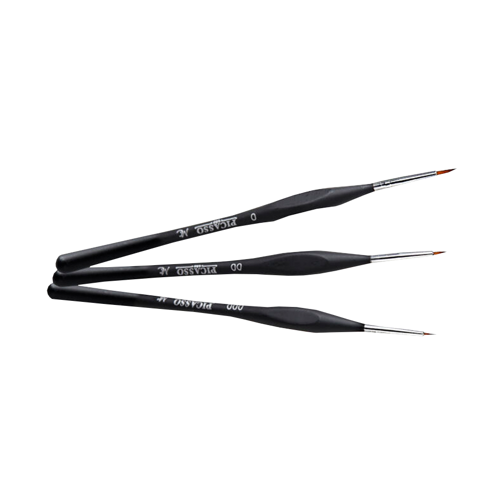 Paquete de Pinceles Kolinsky para Diseño Picasso 3pzs