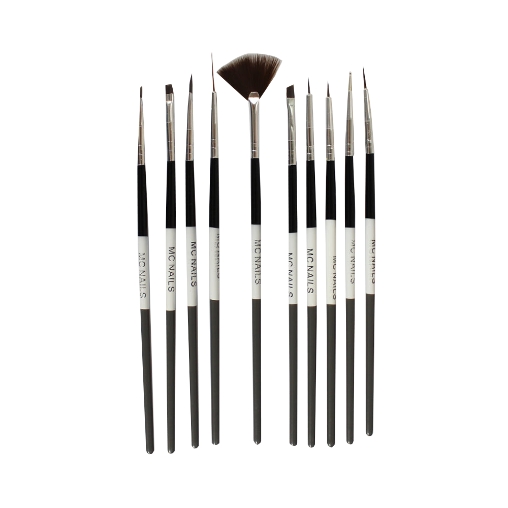 Paquete De Pincel Para Mano Alzada 10 Pz