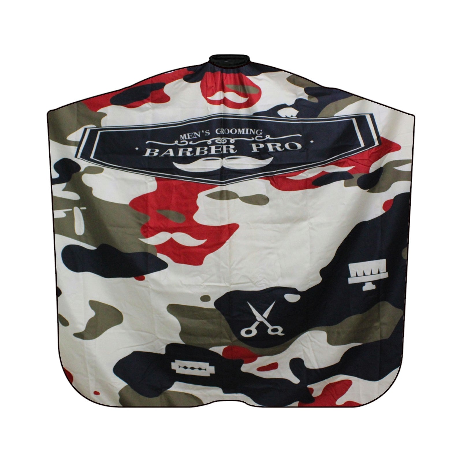 Lobo Capa para Corte de Cabello Cuello Ajustable Rasurado Profesional de Precisión Diseño Camuflaje Desierto