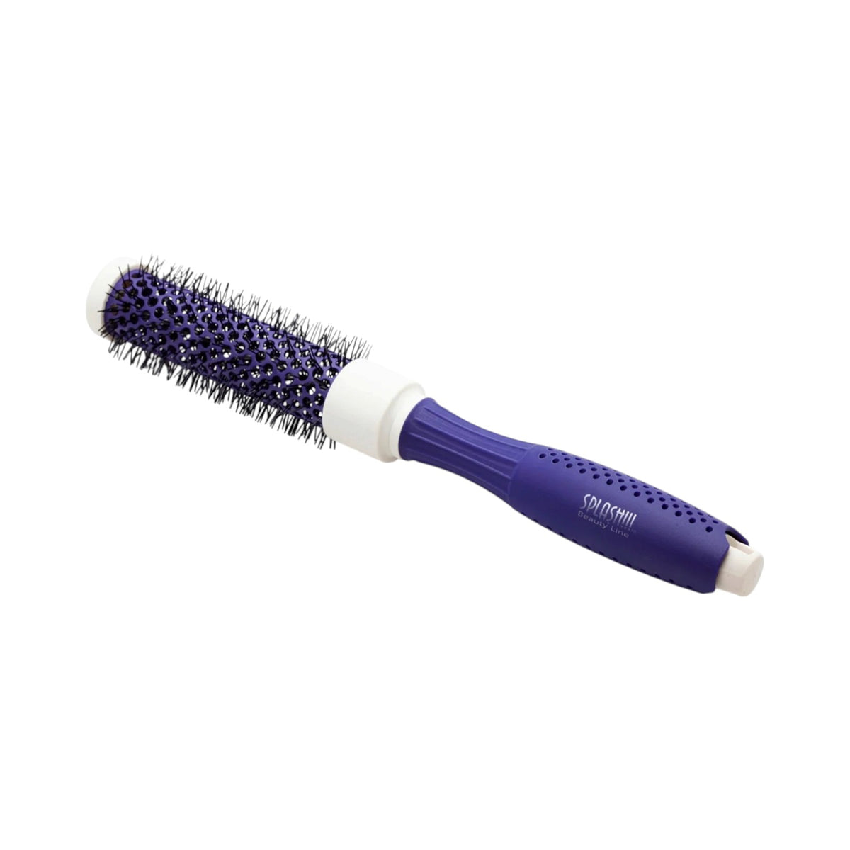 Lobo Cepillo Redondo de Mango Perforado para Cabello Desenredo y Estilizado Profesional 1.10" diametrox10.00" Largo