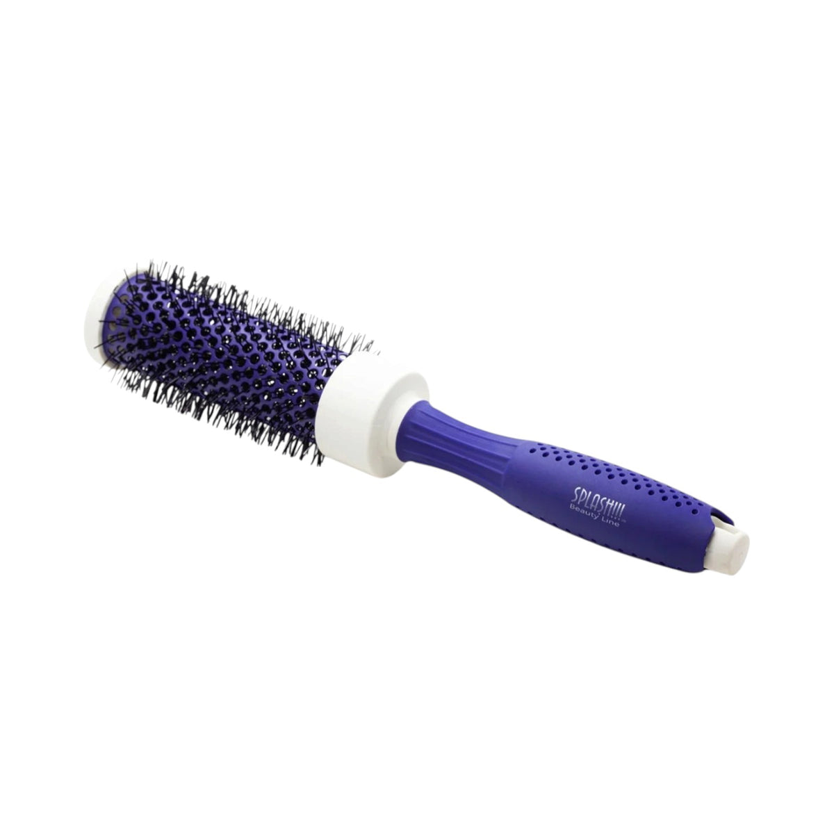 Lobo Cepillo Redondo de Mango Perforado para Cabello Desenredo y Estilizado Profesional 1.50" diametrox10.00" Largo