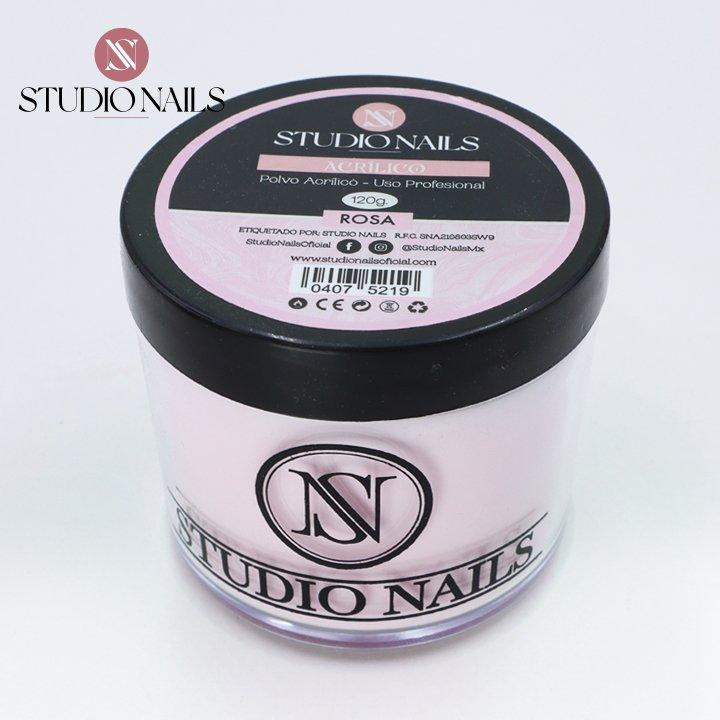 Polvo Acrilico Rosa para Uñas