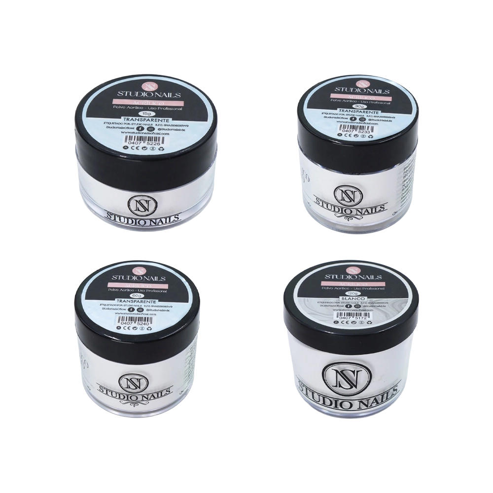 Polvo Acrílico Transparente para Uñas