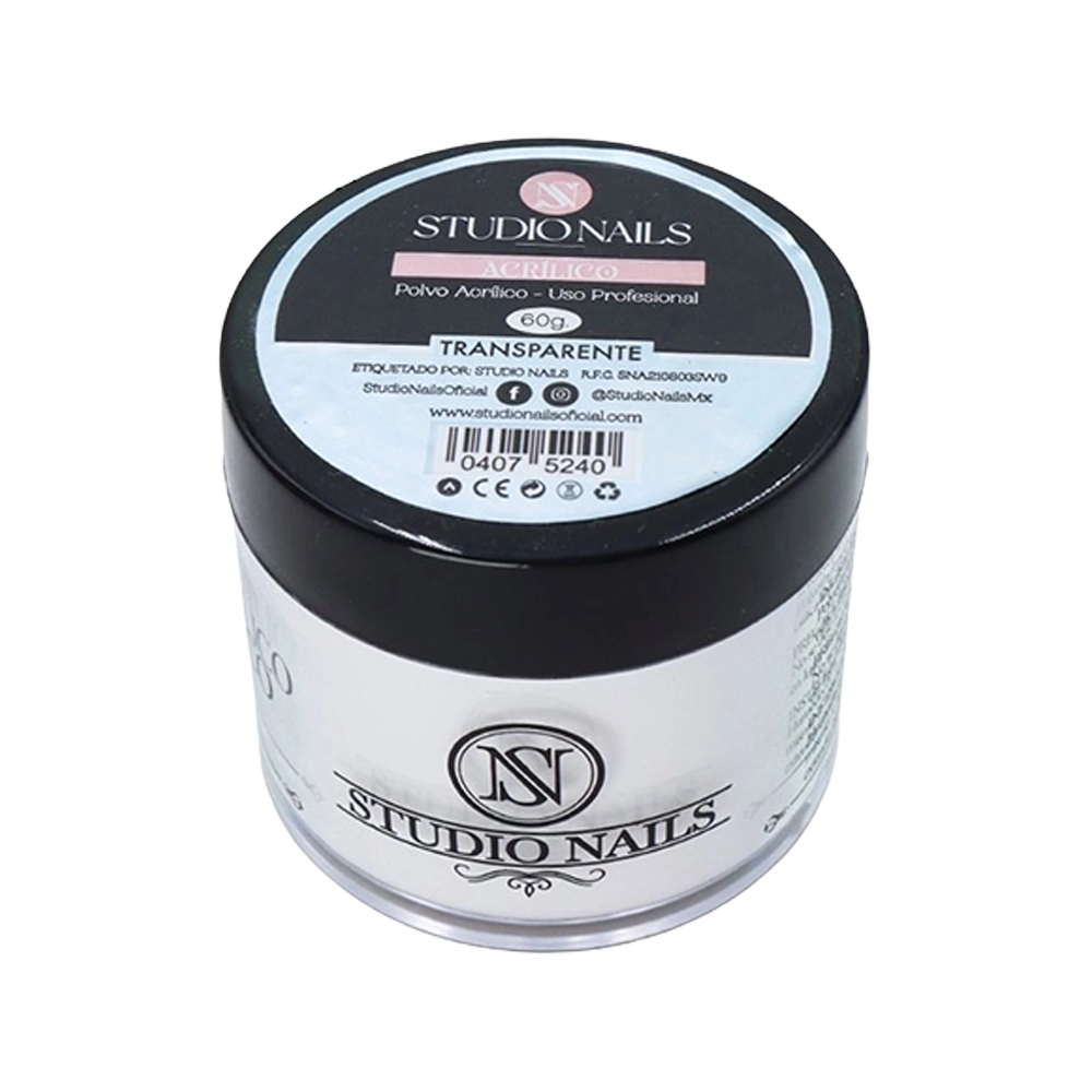 Polvo Acrílico Transparente para Uñas