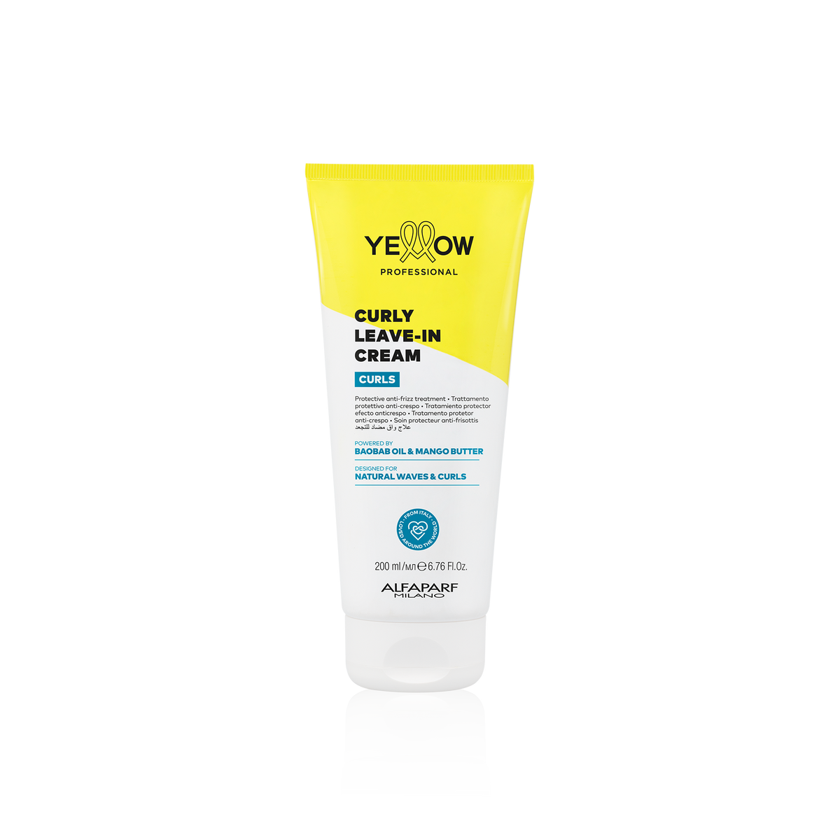 Crema para peinar rizos sin enjuague Yellow Curls Leave-In 250 ml