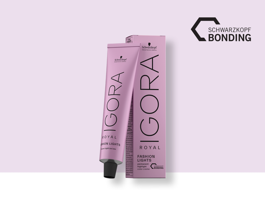 Schwarzkopf Professional IGORA ROYAL Fashion Lights — caja y tubo, referencia oficial; el empaque puede variar