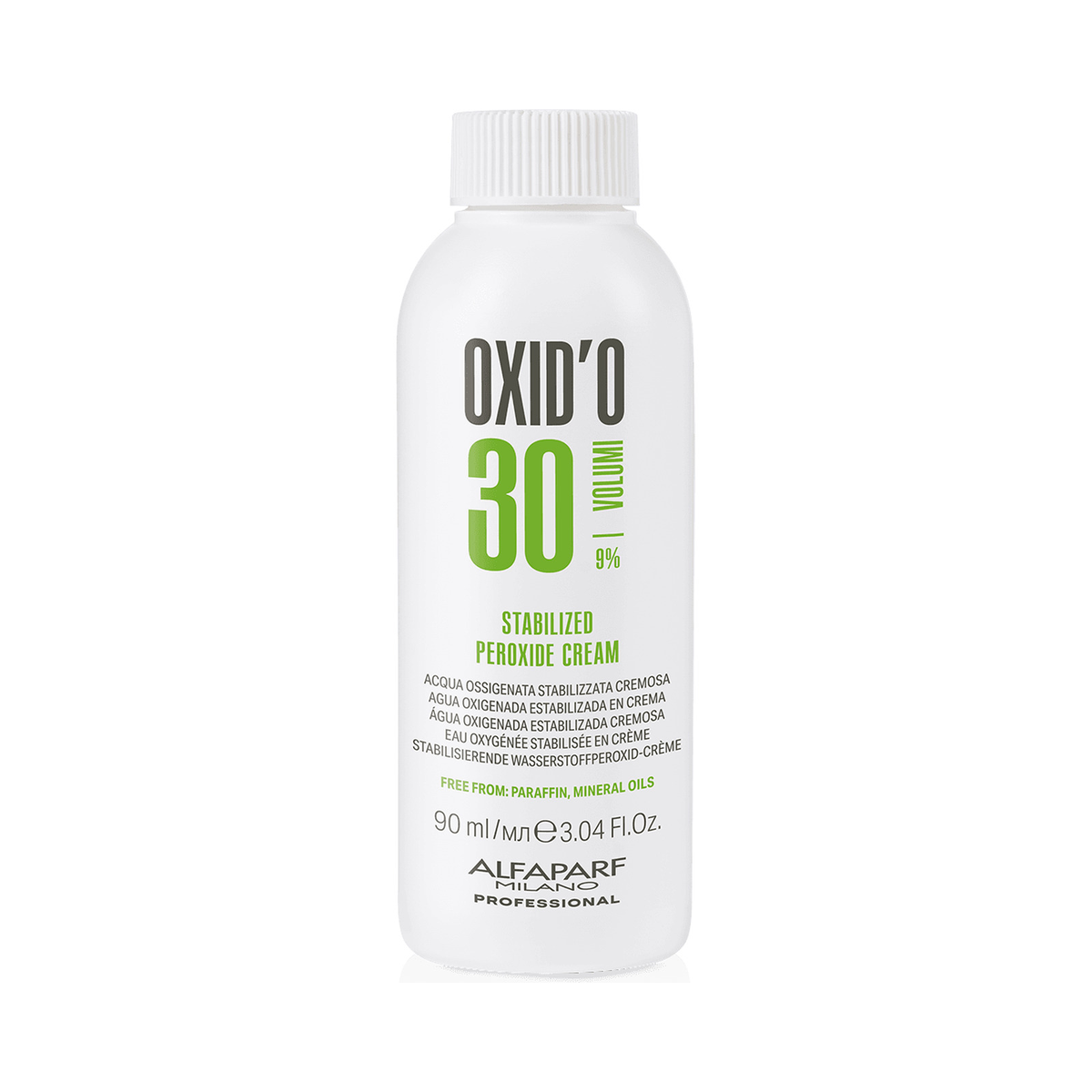 Alfaparf Milano Oxid’o 90 ml, 30 volúmenes — envase oficial del volumen y tamaño indicados