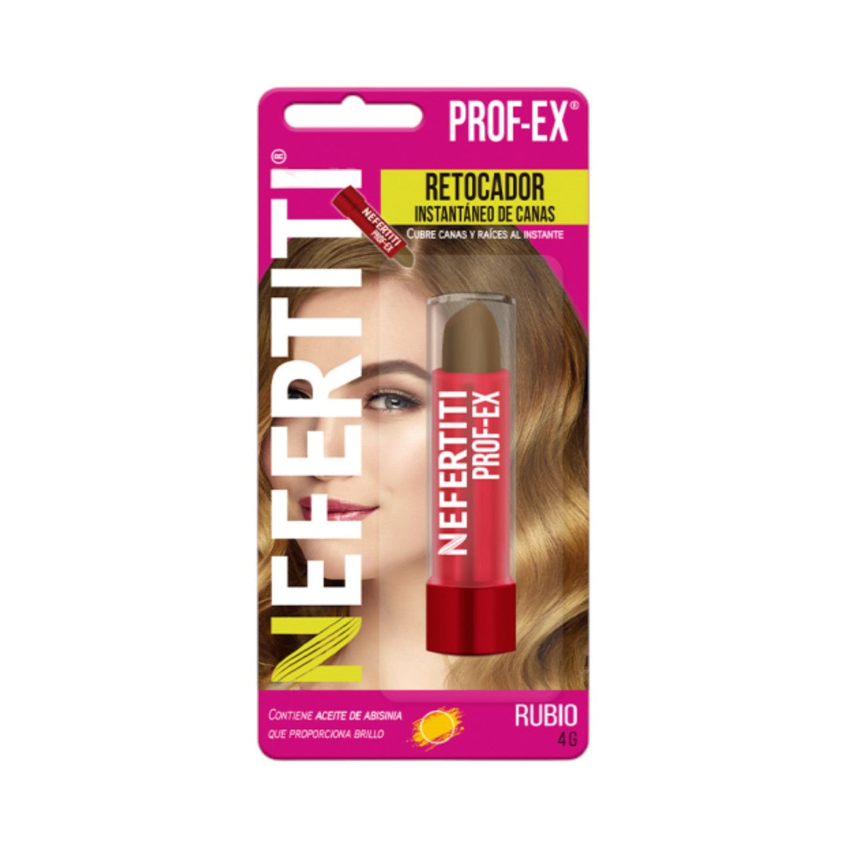 Blíster individual de Nefertiti Prof-Ex retocador de canas rubio 4 g