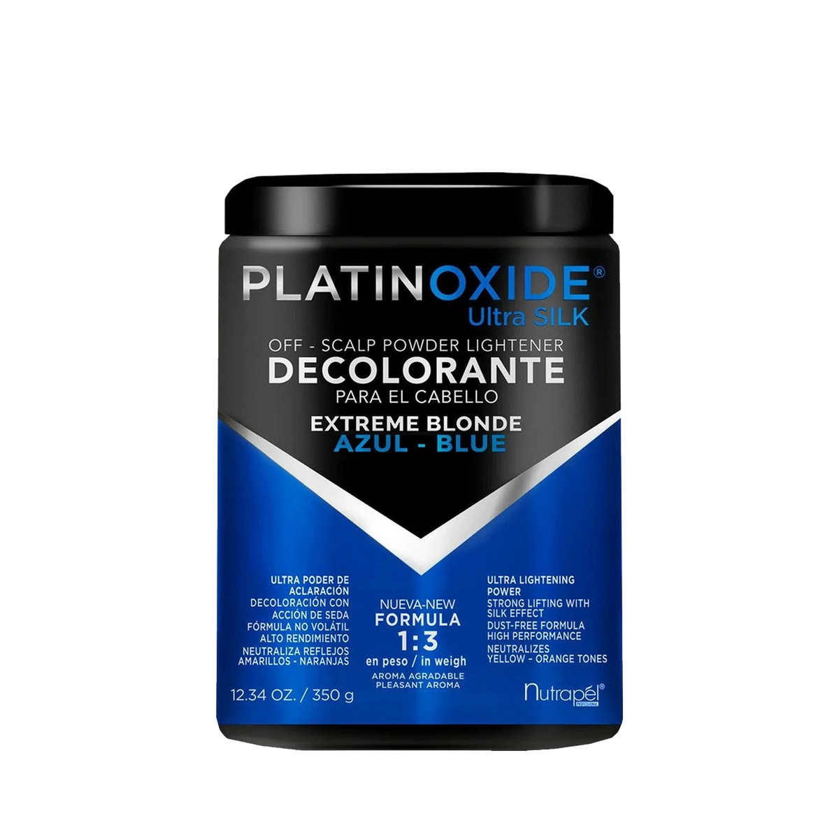 Decolorante en polvo azul Nutrapel Platinoxide Ultra Silk 350 g