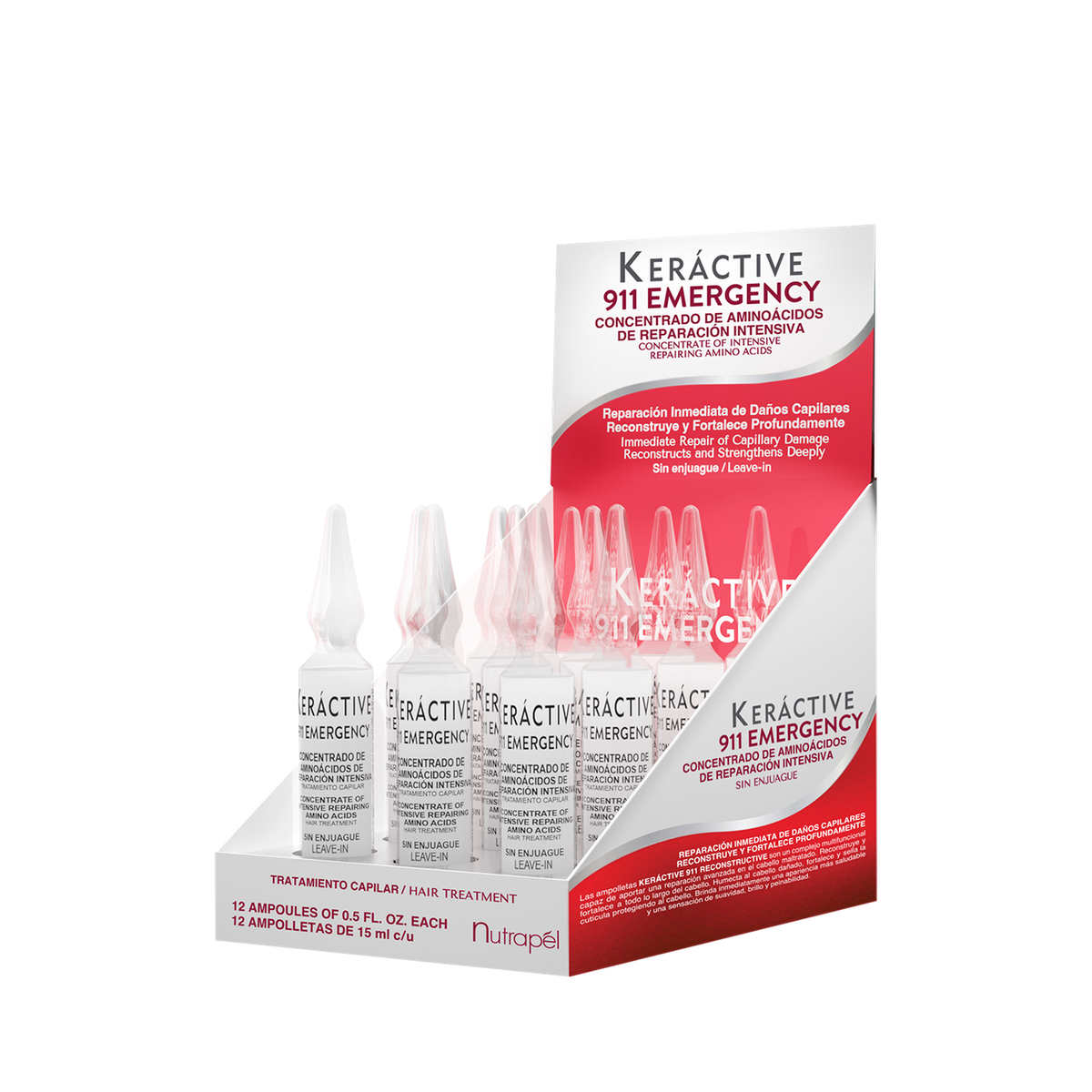 Ampolleta reparadora Nutrapel Keráctive 911 Emergency 15 ml (por pieza)