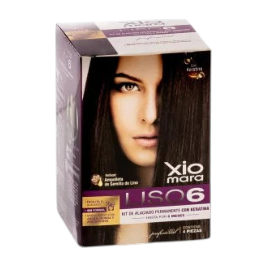 Kit de alaciado permanente con keratina Xiomara Liso 6