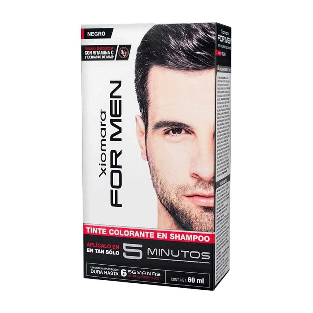 Tinte en gel para barba y bigote Xiomara For Men ByB – Negro