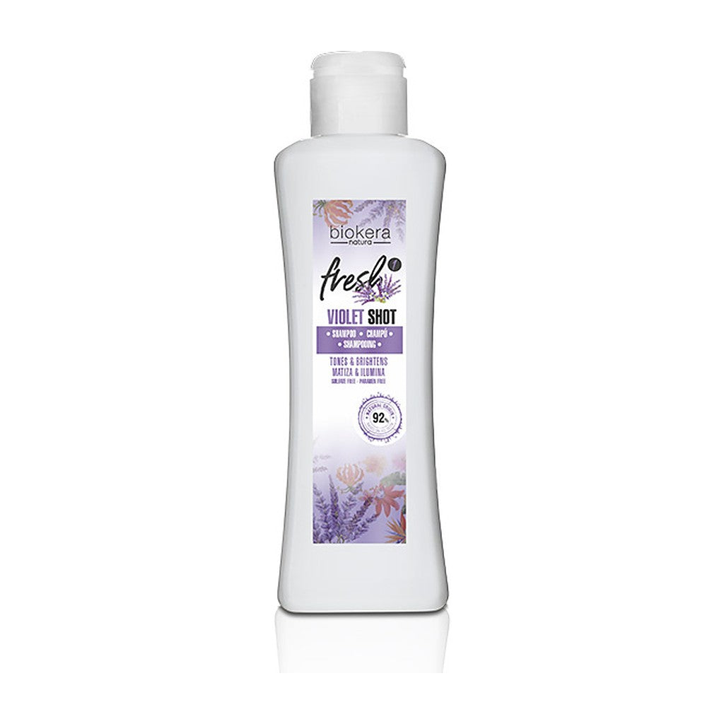 Shampoo matizador violeta Biokera Fresh Violet Shot 300 ml