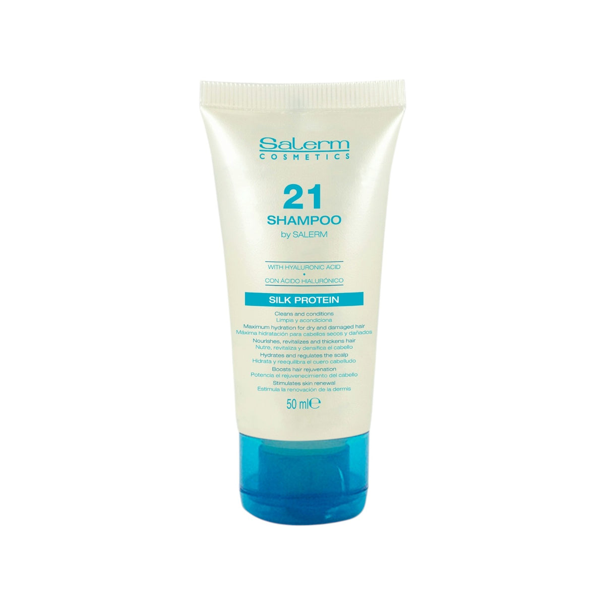 Salerm 21 Shampoo Proteína de Seda Reparación Capilar 50 ml