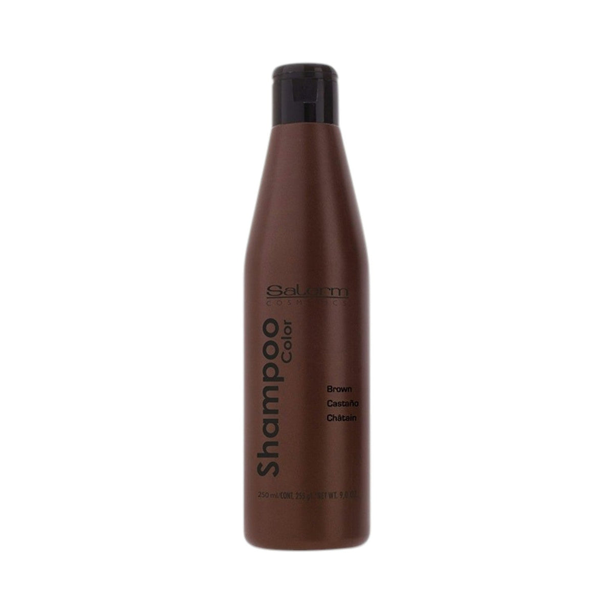 Salerm Champú Color Castaño 250 ml, botella frontal