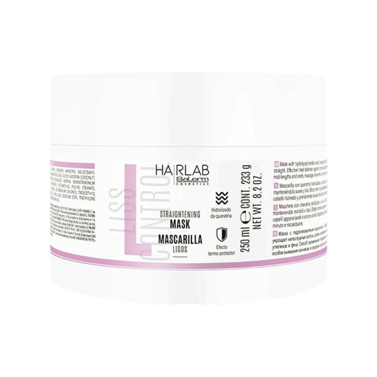 Salerm Hair Lab Lisos Mascarilla Control Frizz y Disciplina Capilar 250 ml