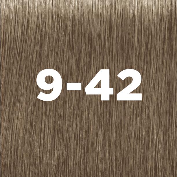 Schwarzkopf Professional IGORA ZERO AMM tono 9-42 Rubio Muy Claro Beige Humo