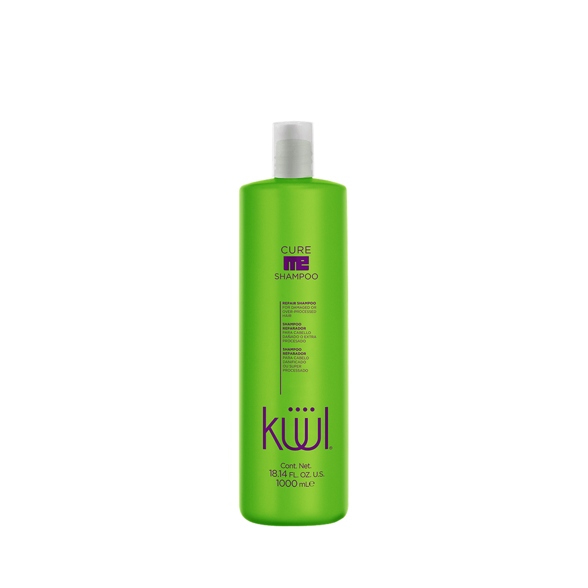 Shampoo reconstructor para cabello dañado Küül Cure Me, presentación 1 L