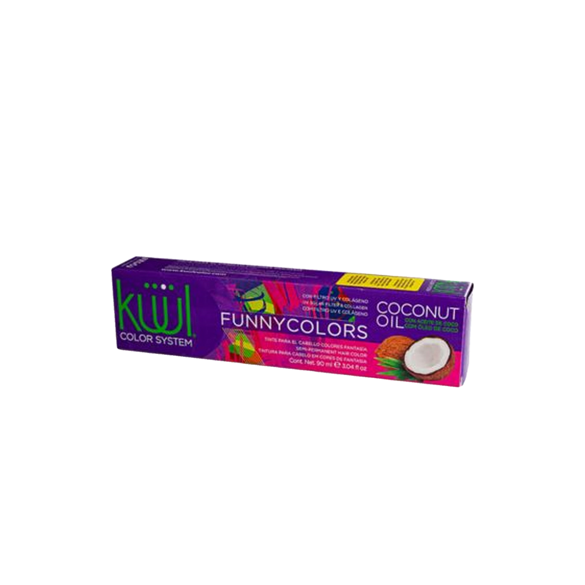 Tinte semipermanente de fantasía Küül Funny Colors 90 ml, vista frontal