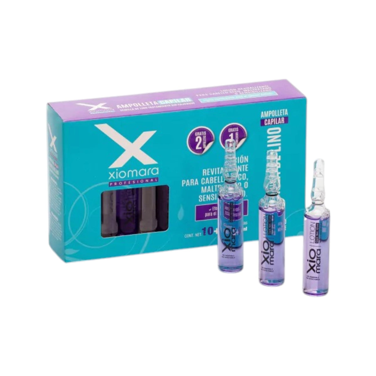 Xiomara Ampolleta Semilla de Lino Sin Enjuague | Reparación y Brillo 10 ml