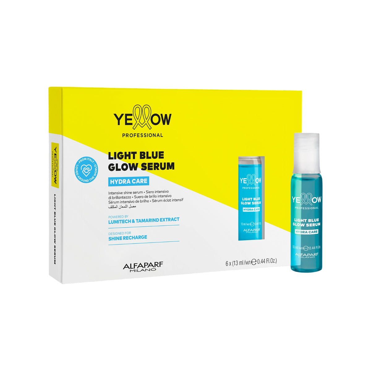 Yellow Hydra Care Light Blue Glow Serum Revitalización del Brillo 13 ml