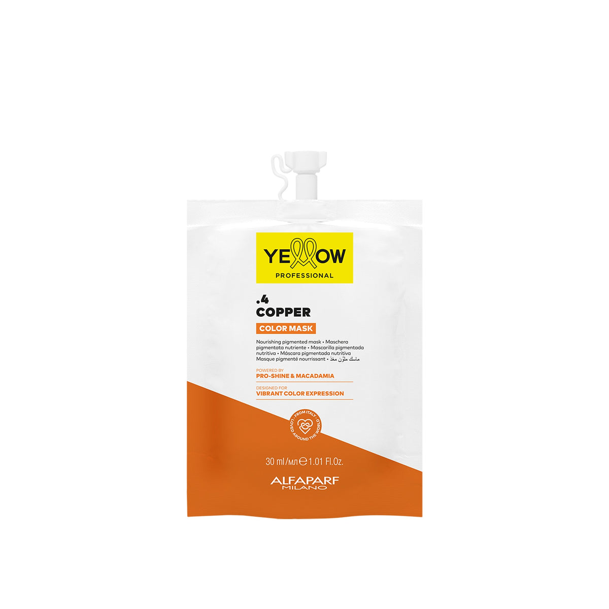 Yellow Color Mask Mascarilla Pigmentada .4 Copper 200 ml