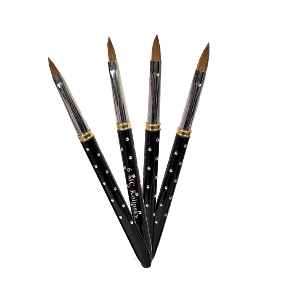Pincel Kolinsky para Uñas Acrílicas Black Rock