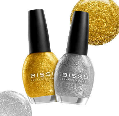 Esmalte con Glitter para uñas