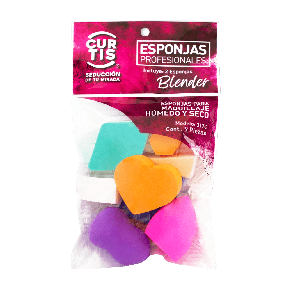 Esponjas Cosmeticas Paquete Surtido De 9 Pzas