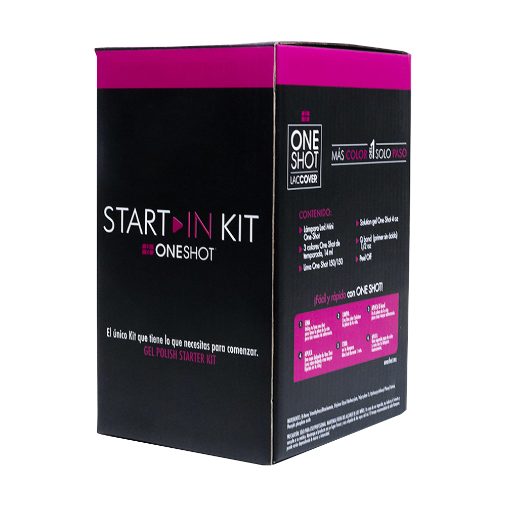 Kit para Uñas Gel Semipermanente Start In One Shot
