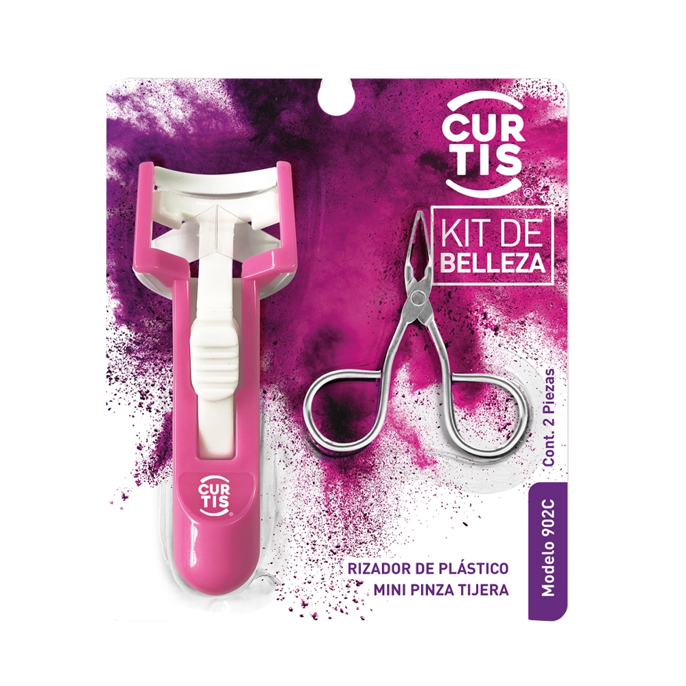 Kit de Belleza Rizador Plastico Mini Pinza