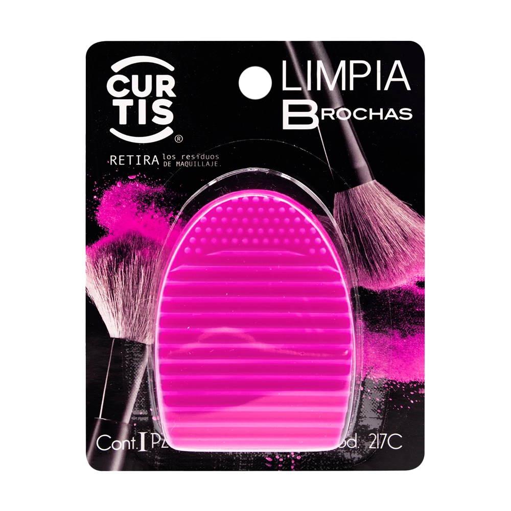 Limpia Brochas  de silicón Rosa