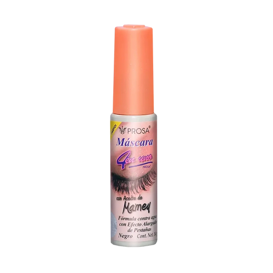 Prosa Máscara de Pestañas 4 en 1 | Volumen y Alargamiento con Aceite de Mamey