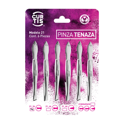 Set Pinza Tenaza Punta Sesgada