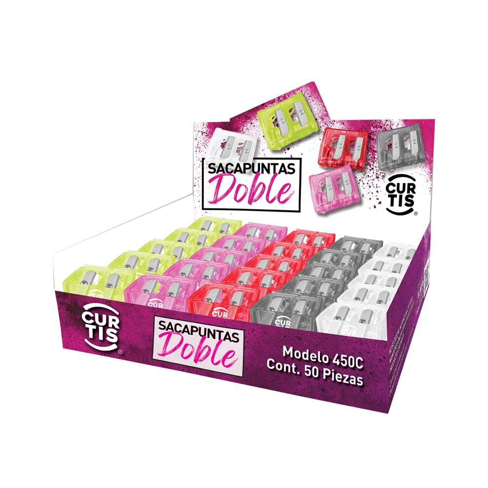 Sacapuntas Doble Caja C/50 Piezas