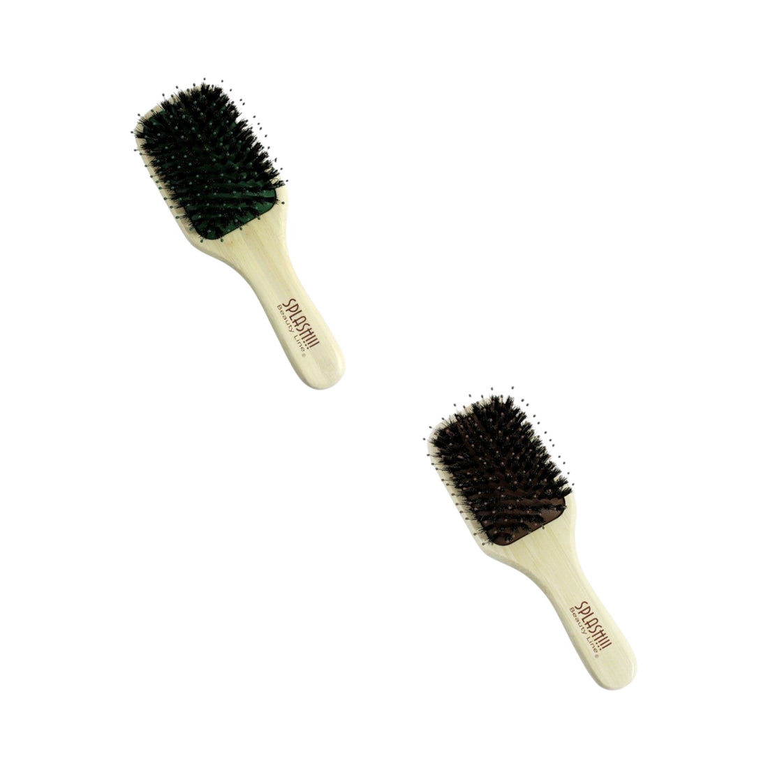 Lobo Cepillo para Cabello Cuadrado con Mango, Neumatico Desenredo y Estilizado Profesional Presentación Única