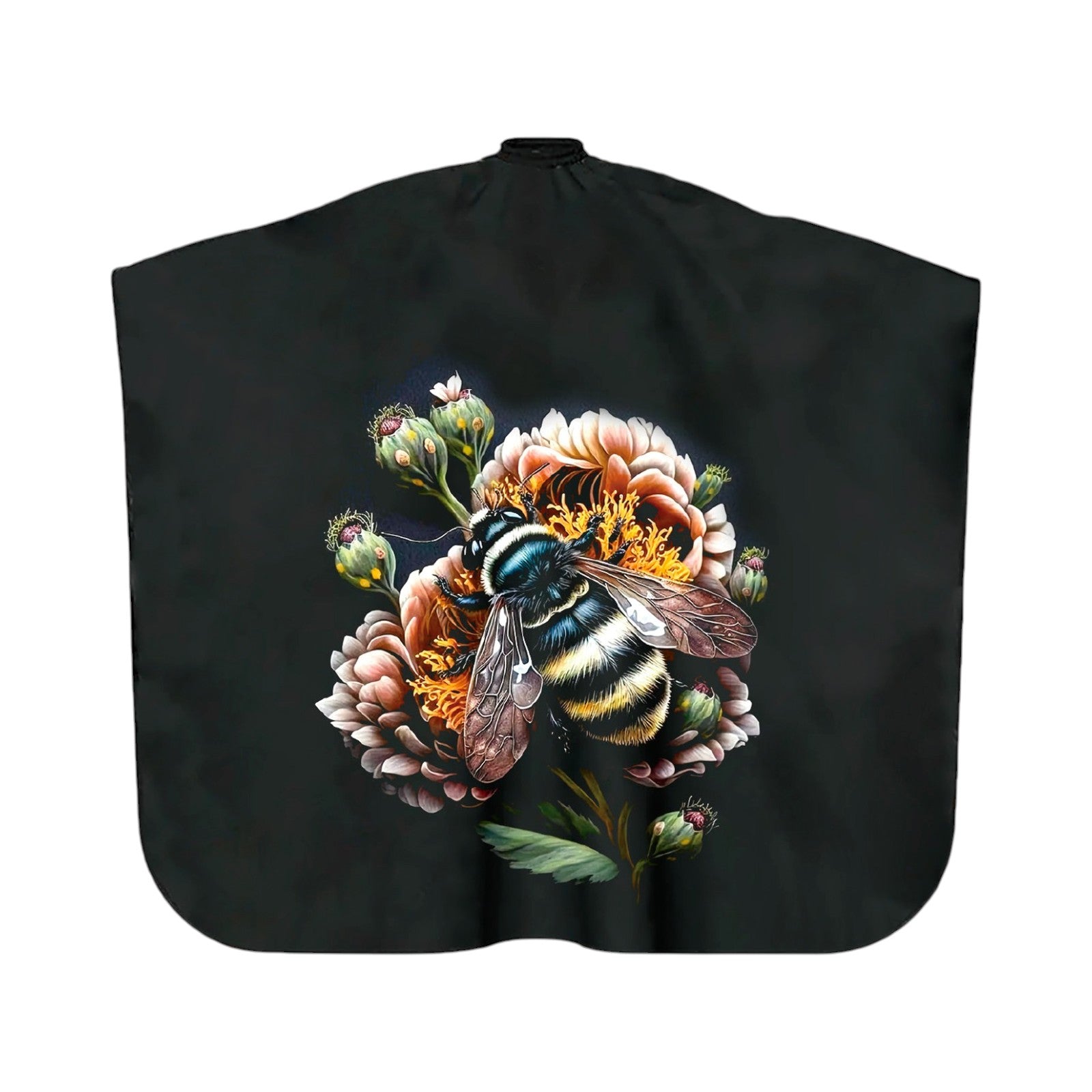 Lobo Capa para Corte de Cabello Cuello Ajustable Rasurado Profesional de Precisión Diseño Bee