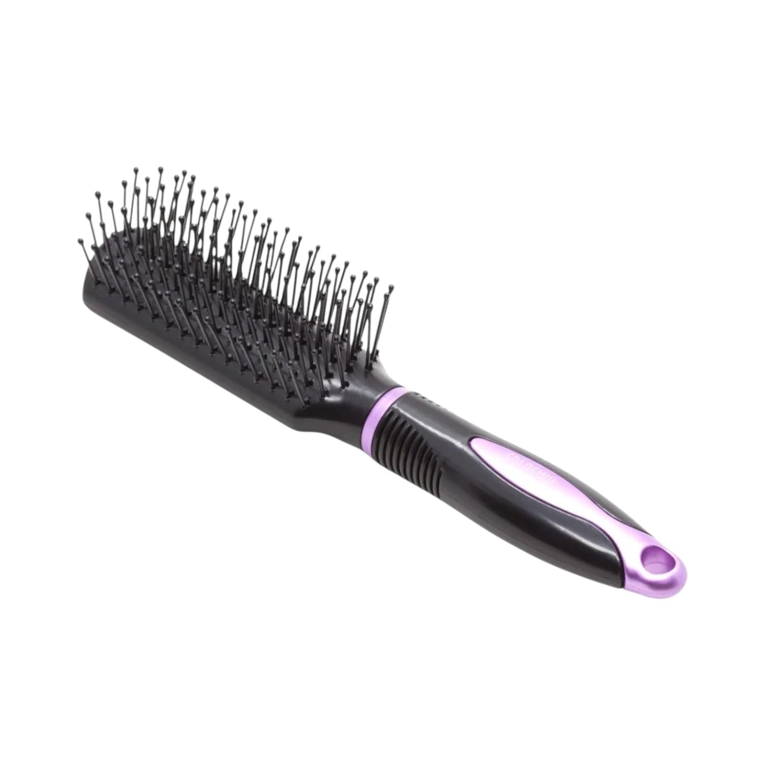 Lobo Cepillo Arana Mini Desenredo y Estilizado Profesional Negro con Morado