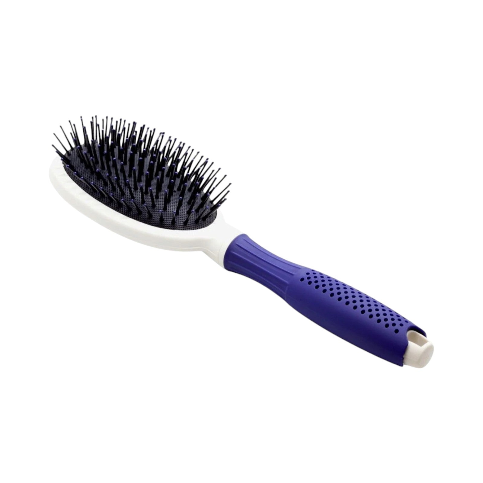Lobo Cepillo Ovalado Neumatico para Cabello Desenredo y Estilizado Profesional Azul