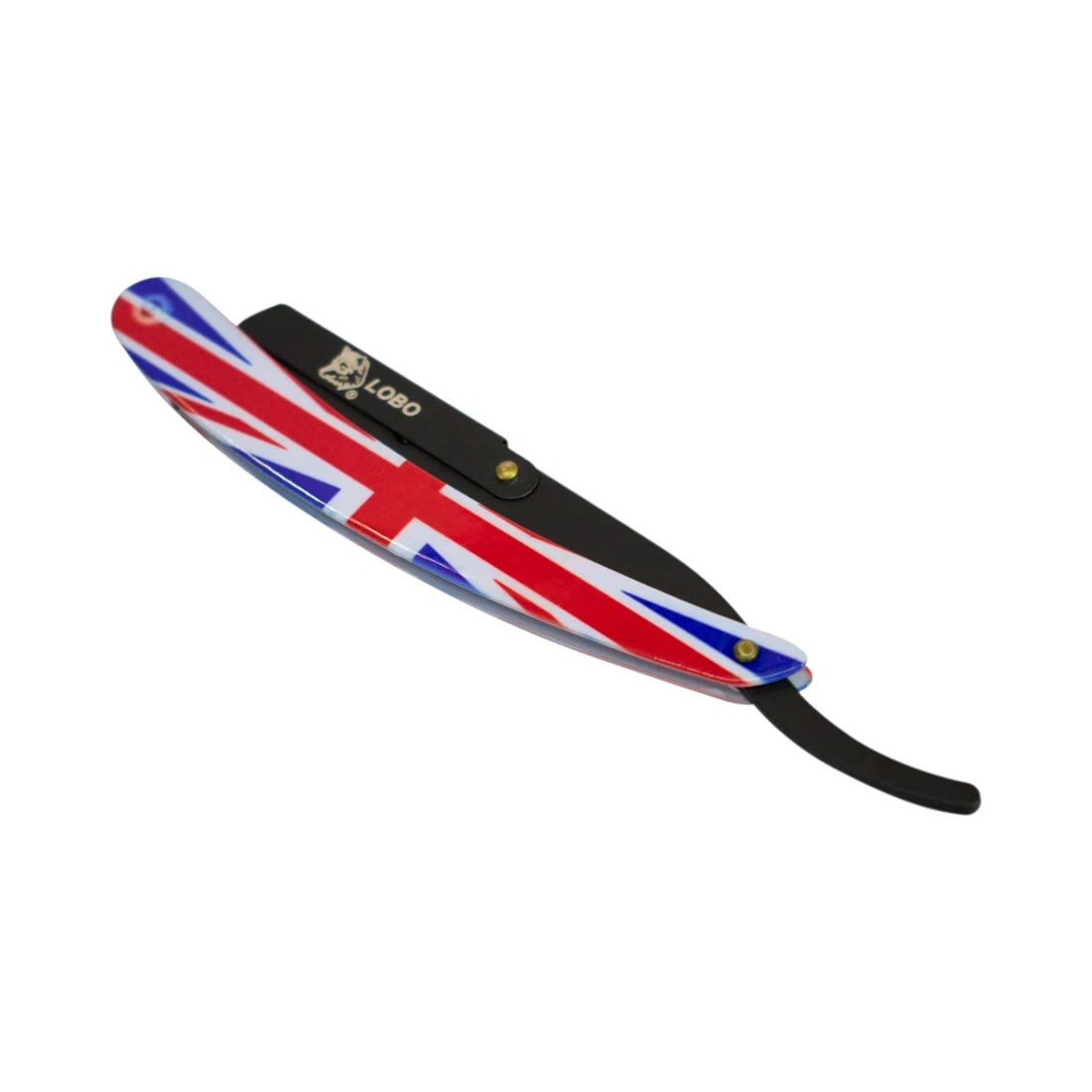 Lobo Portanavaja (No Incluye Navaja) Rasurado Profesional de Precisión Diseño Bandera U.K