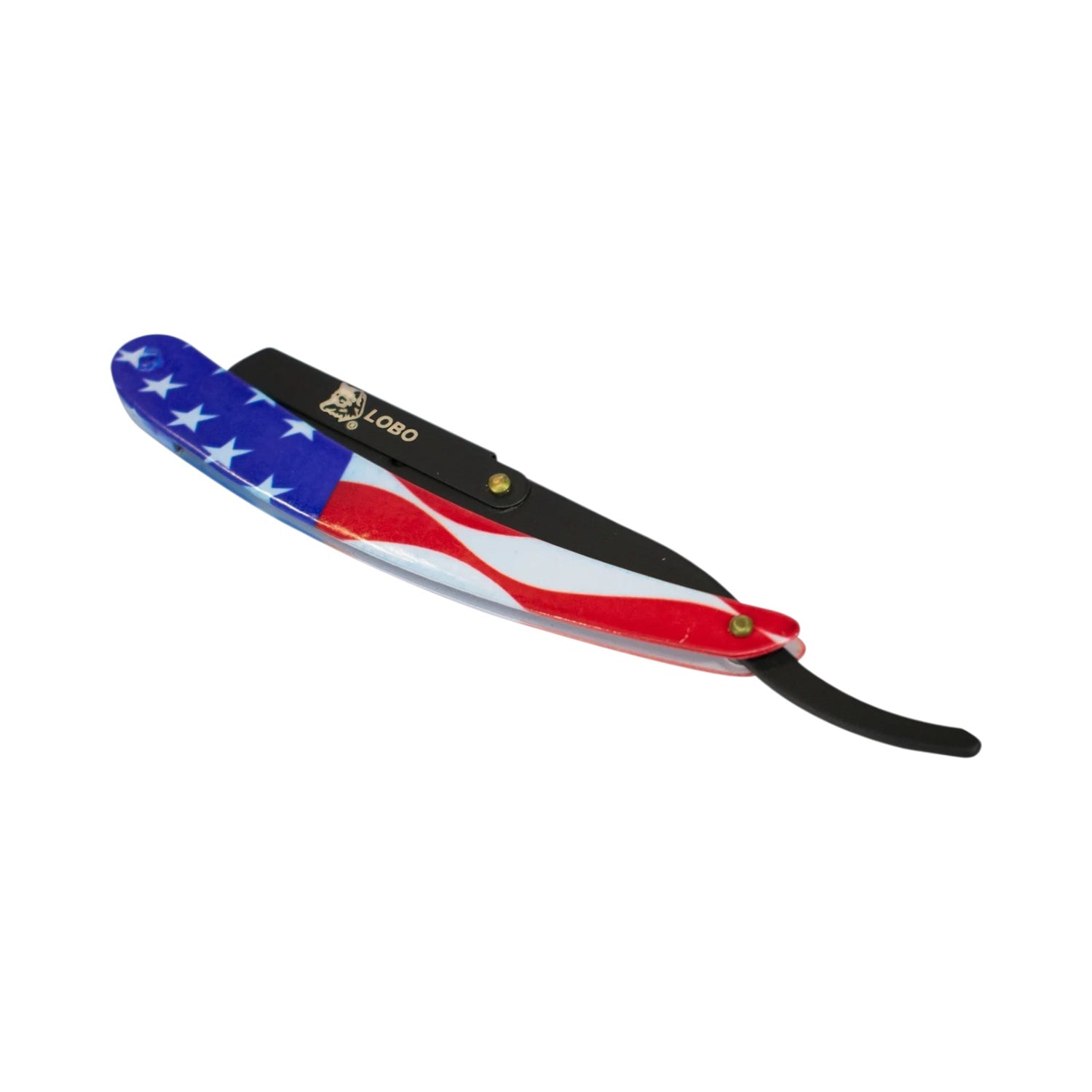 Lobo Portanavaja (No Incluye Navaja) Rasurado Profesional de Precisión Diseño Bandera U.S.A