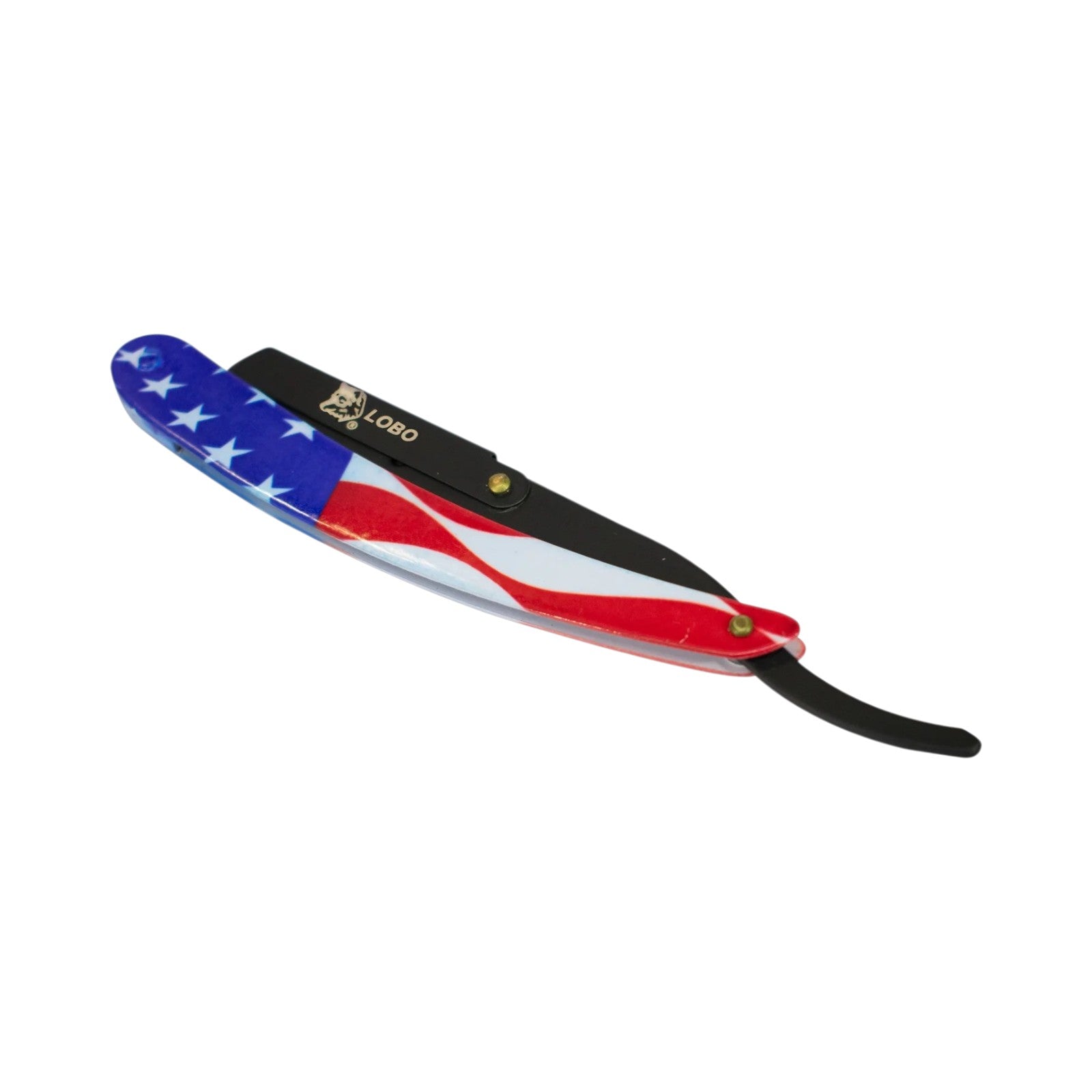 Lobo Portanavaja (No Incluye Navaja) Rasurado Profesional de Precisión Diseño Bandera U.S.A