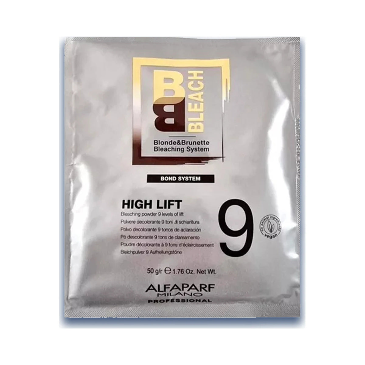 Alfaparf BB Bleach High Lift 9 Bond System, sobre individual de 50 g