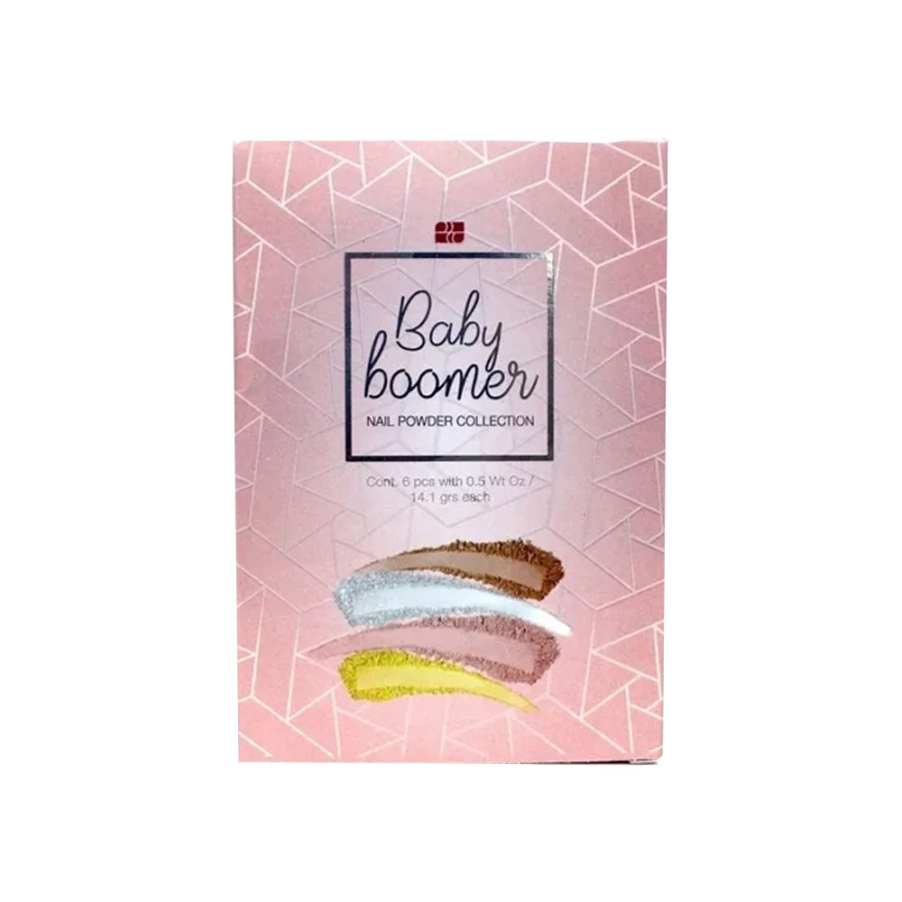 Colección Polvo Acrílico Baby Boomer - 6 Pzas