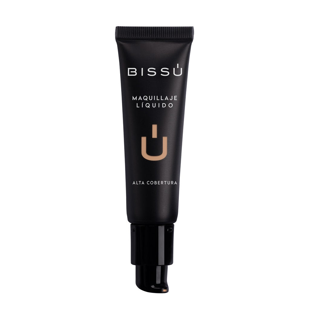 Bissu Maquillaje Líquido Alta Cobertura – 12 Cajeta