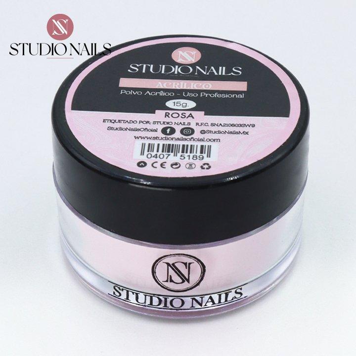 Polvo Acrilico Rosa para Uñas