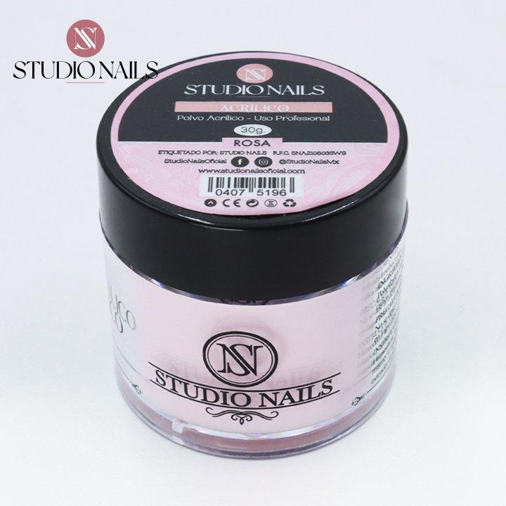 Polvo Acrilico Rosa para Uñas