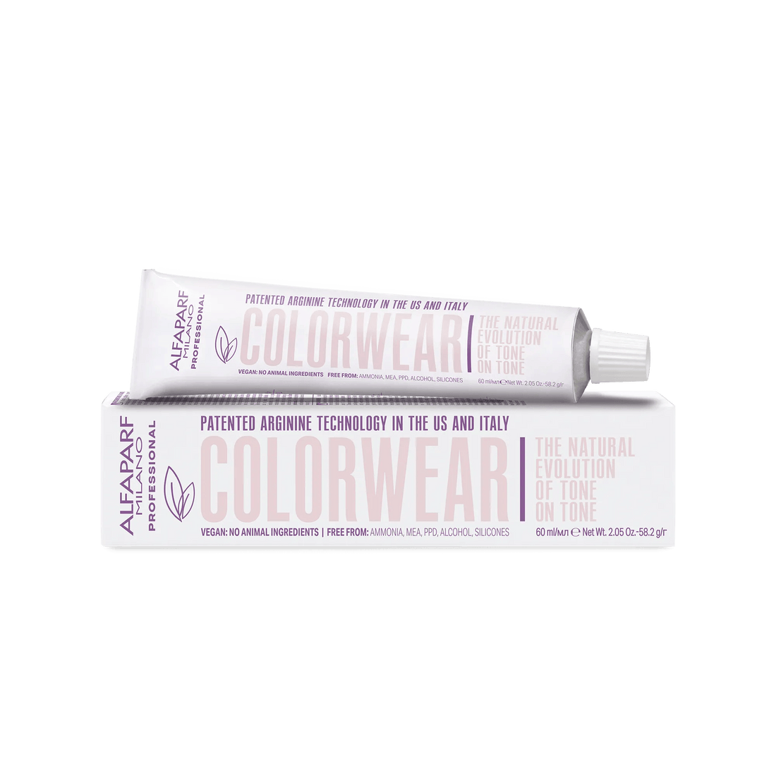 Tinte Alfapatf Colorwear sin amoniaco, MEA, PPD y Siliconas