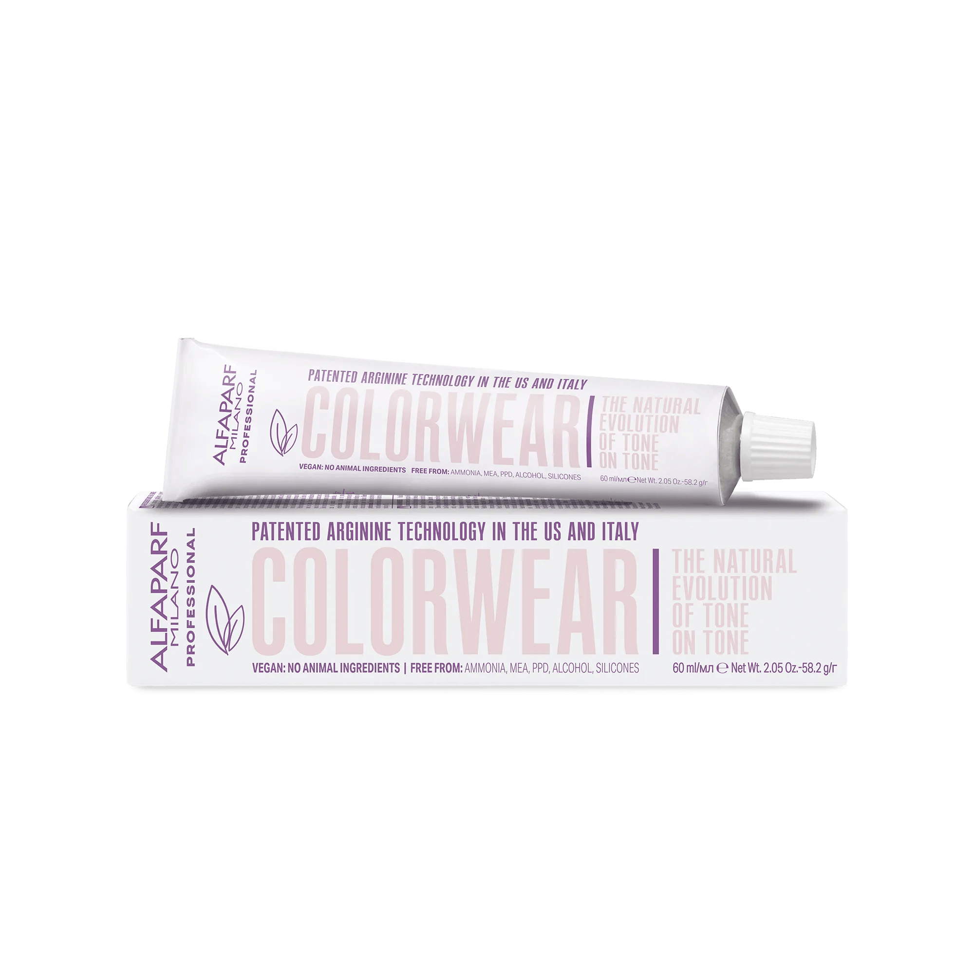 Tinte Alfapatf Colorwear sin amoniaco, MEA, PPD y Siliconas